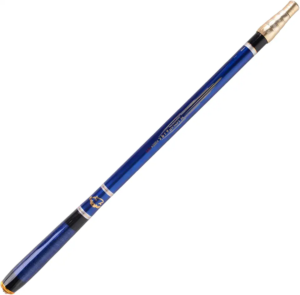 Vara de pesca de fibra de carbono, vara de pesca telescópica ultraleve com 4 funções de posicionamento de comprimento
