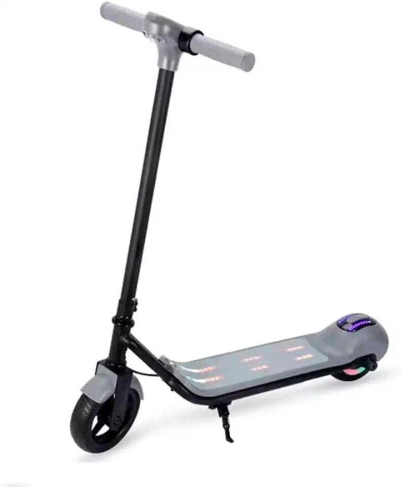 Patinete Infantil Elétrico 2 Rodas Com Luzes Led Bluetooth Integrado Kids Portátil Cor Preto Brinovar