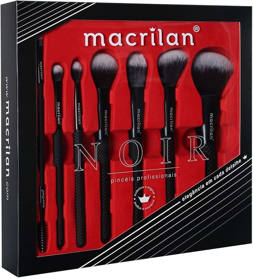 Macrilan Kit Com 7 Pinceis P/Maquiagem Ed009 Macrilan - Ed009