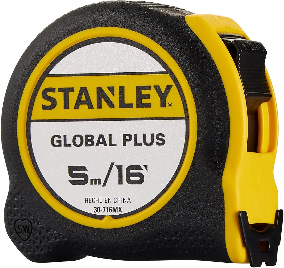 STANLEY Trena Manual Global Plus 5 Metros, com Trava Deslizante, 30716