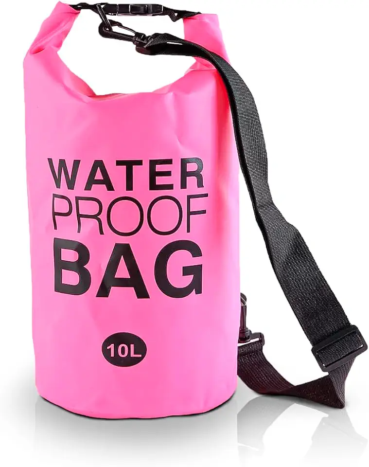 Bolsa Saco Estanque à Prova D'água 10L Alça Ajustável para Piscina Praia e Mergulho Impermeavel PVC