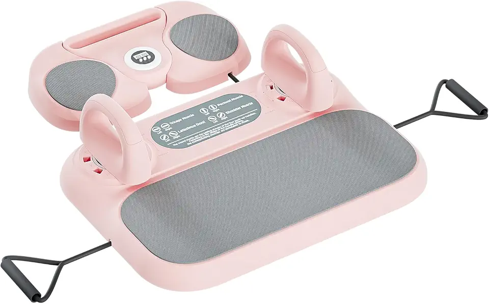 SHIJING Prancha De Pilates Reformer Multifuncional, Aparelho De Pilates Dobrável Para Uso Doméstico Com Barra, Alças, Prancha De Equilíbrio E Faixas De Resistência, Capacidade De 136 Kg, Sistema