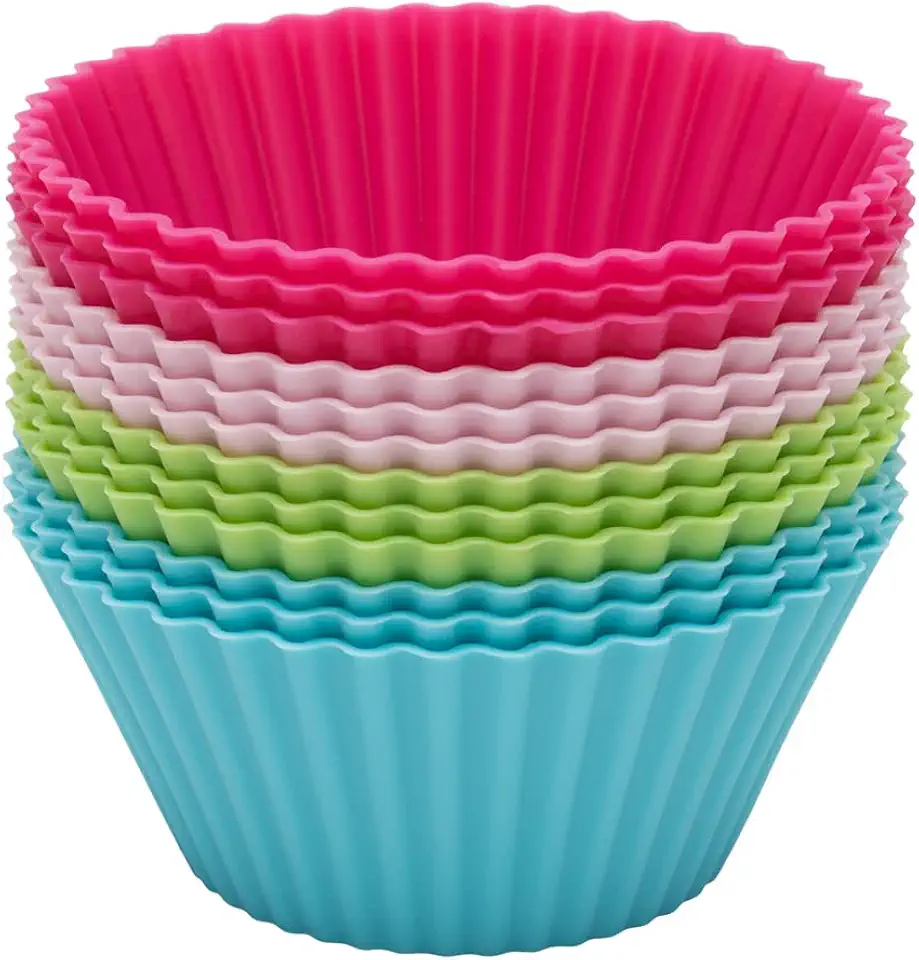 Jogo de Formas para Muffins Redondo com 12 Peças Mimo Style Multicor