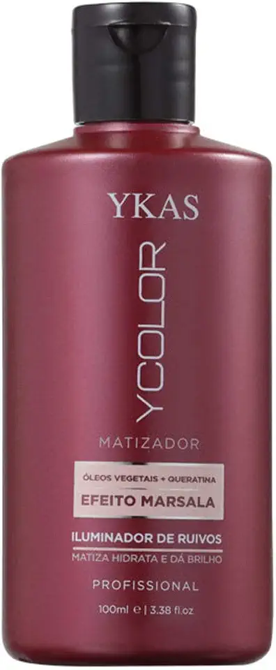 Máscara Matizadora Ycolor Efeito Marsala Ykas 100Ml