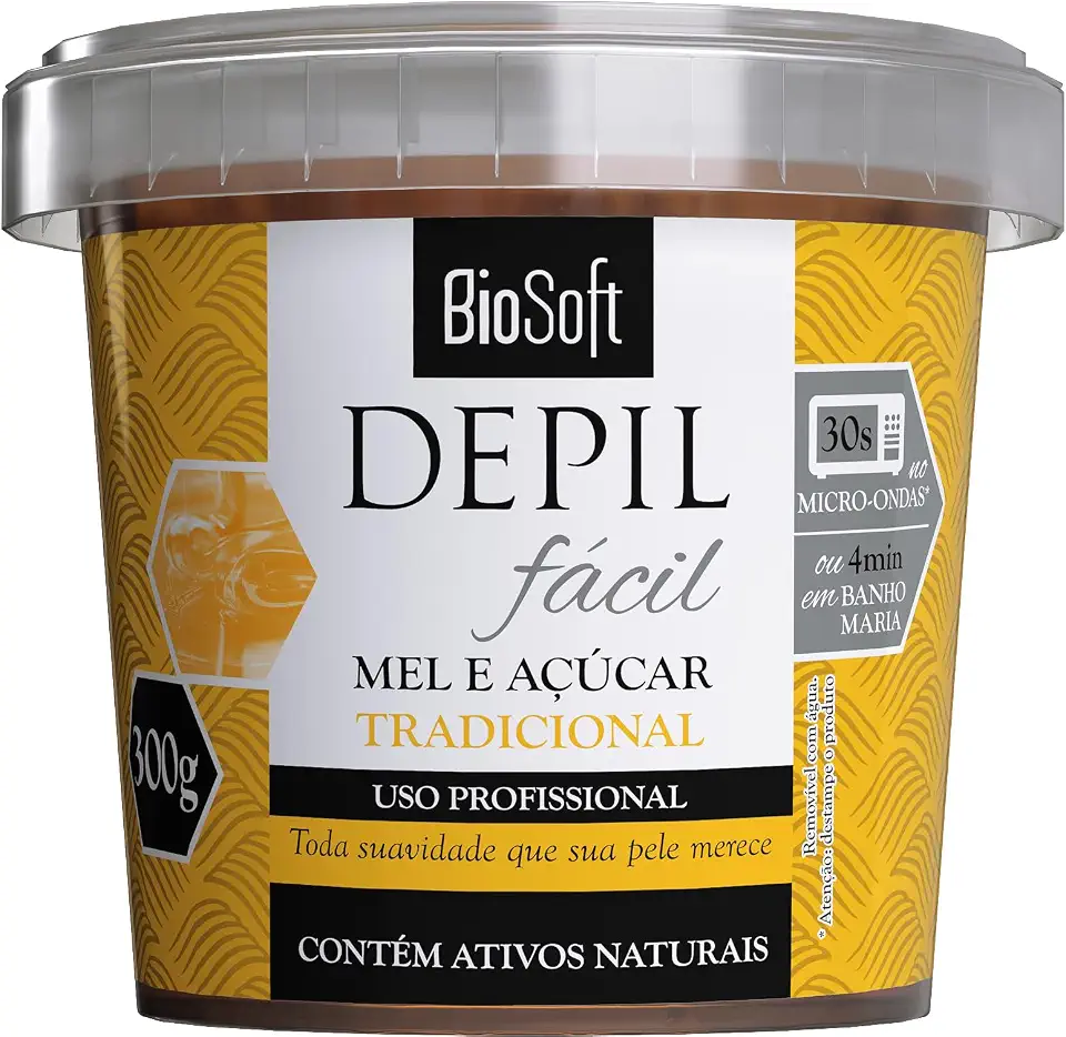 Soft Hair Cera Depilatória Mel E Açúcar - Nova Gramatura