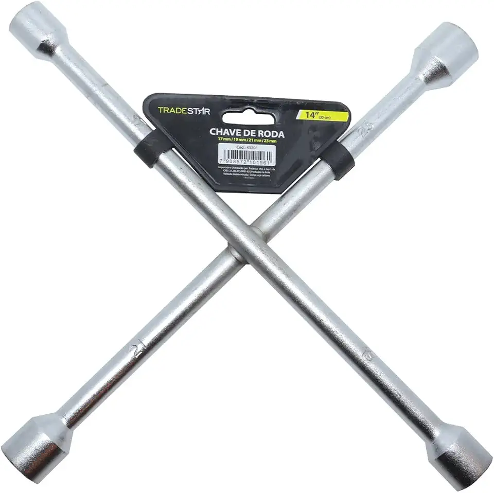 Chave De Roda Cruz Aro 17 19 21 23 Universal Tradestar