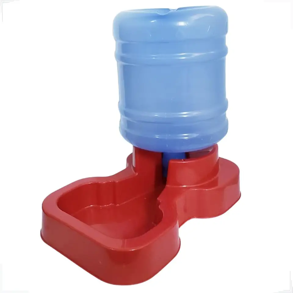 Bebedouro Automático Para Cachorro Grande Porte Galão 10 Litros (Vermelho)