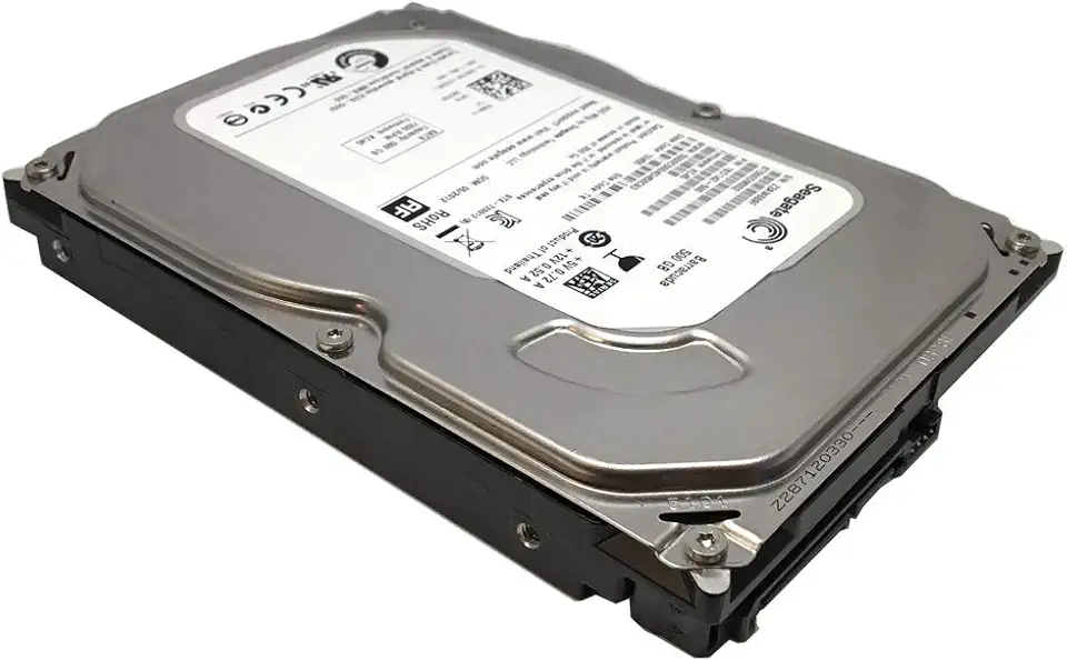 Seagate Barracuda ESA-3502 Disco rígido interno 3,5 polegadas - 500 GB (ST500DM002) + capa protetora de silicone HDD de 3,5 polegadas - branca