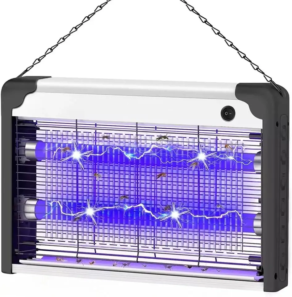 Repelente Eletrônico Lâmpada Uv-a Mata Mosquitos Mosca Luminária Arandela Armadilha Luminosa Combate Insetos(20)