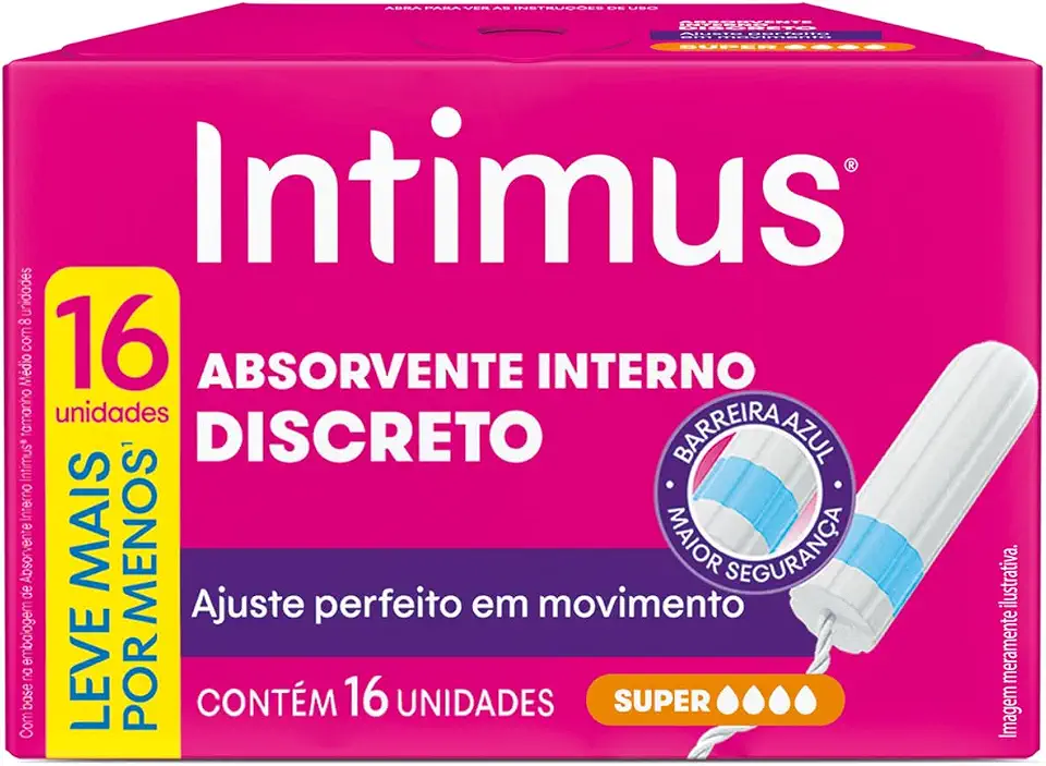 Absorvente Interno Intimus® Discreto Super - 16 un