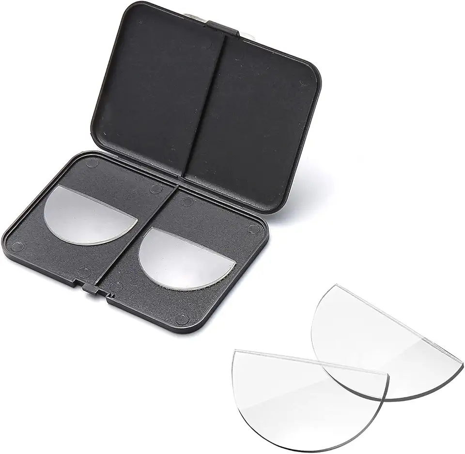 Lentes de leitura bifocais adesivas, lentes transparentes para óculos de sol/óculos, reutilizáveis, sem necessidade de água