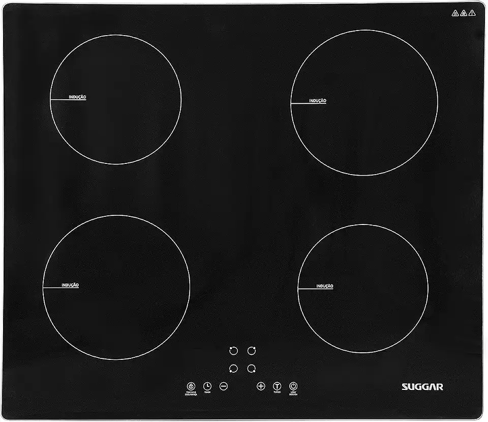 Cooktop de Indução 4 Zonas Preto 220V - SUGGAR - FG0422VC