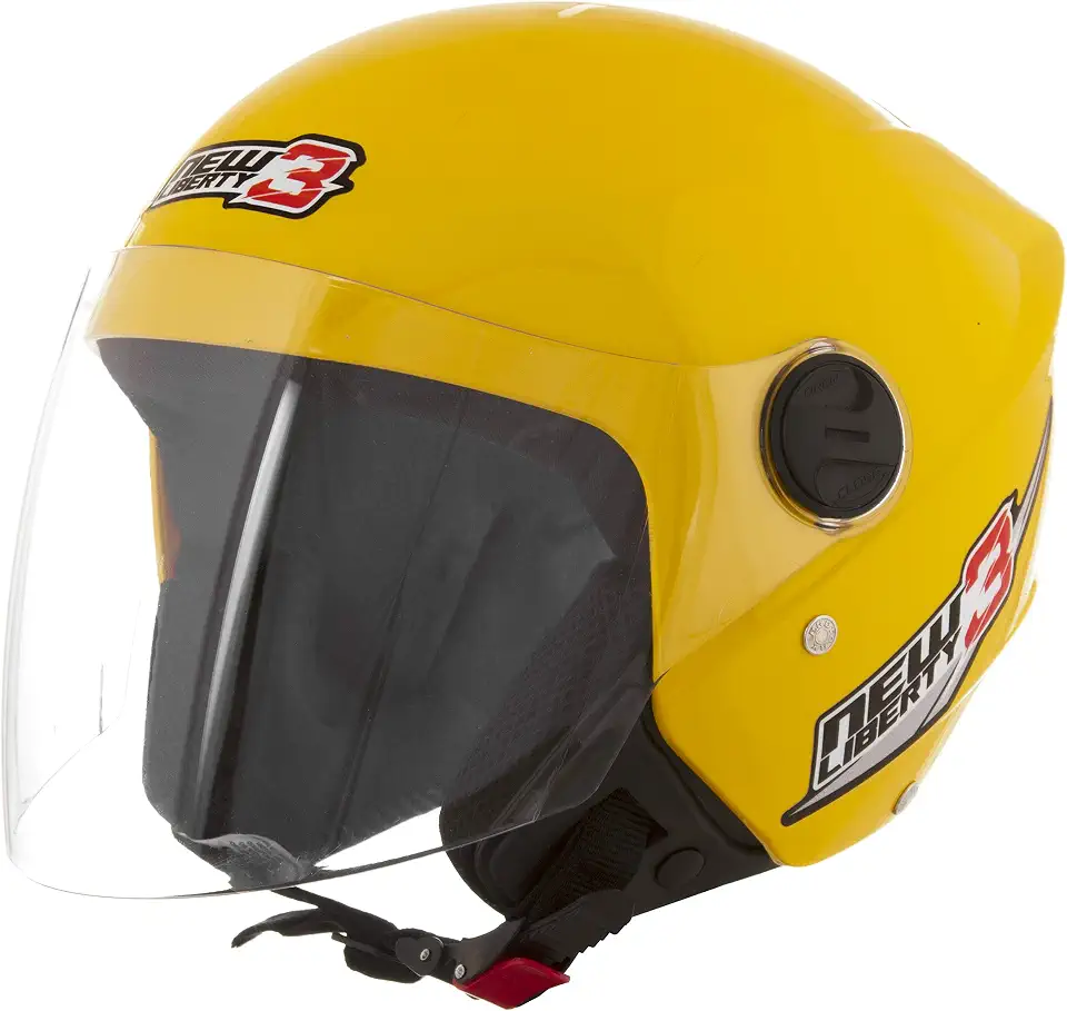 CAPACETE ABERTO PRO TORK NEW LIBERTY 3 SOLID AMARELO TAM. 60