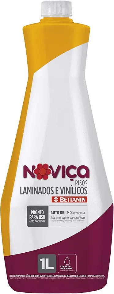 Noviça - Limpa Pisos Laminados e Vinílicos, Frasco com 1 Litro, Bettanin