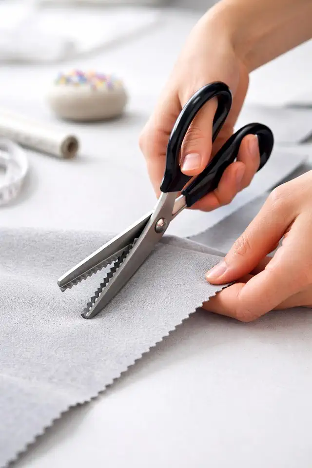 Tesoura Zig Zag Profissional para Costura, Papel e Tecido – Corte Preciso e Acabamento Perfeito