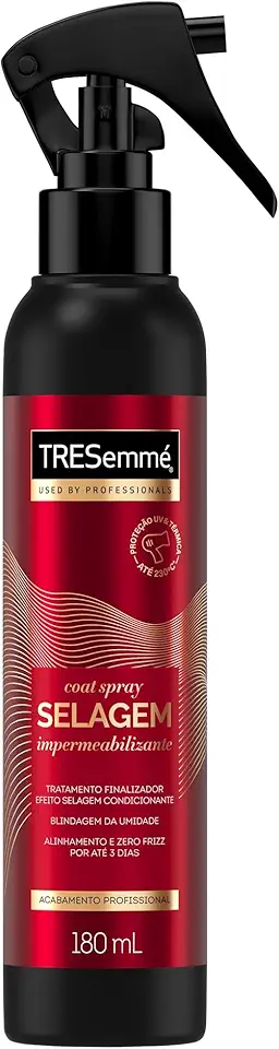 Finalizador para cabelos - TRESemmé Coat Spray Selagem Impermeabilizante - Com até 72h de selagem e 0 de frizz 180 ML