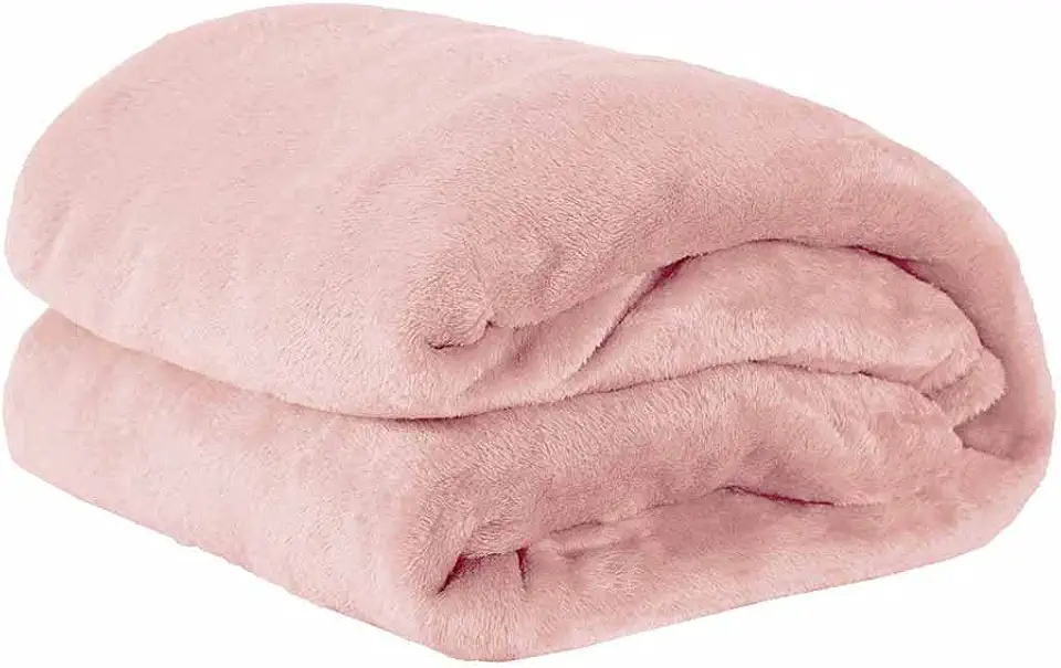 Cobertor Manta Microfibra Solteiro 01 Peça (Toque Aveludado) - Rosa