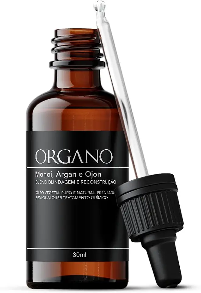 Blend Blindagem e Reconstrução Capilar ORGANO Ojon, Argan e Alecrim – Óleos Vegetais 100% Naturais 30ml