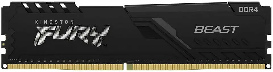 KF432C16BB/16 - Memória de 16GB DIMM DDR4 3200Mhz FURY Beast 1,35V 1Rx8 288 pinos para desktop/gamers, Preto