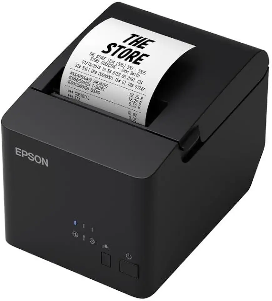 Epson TM-T20X II, Impressora Térmica Não Fiscal, Guilhotina Automática, Conexão Ethernet, 80mm