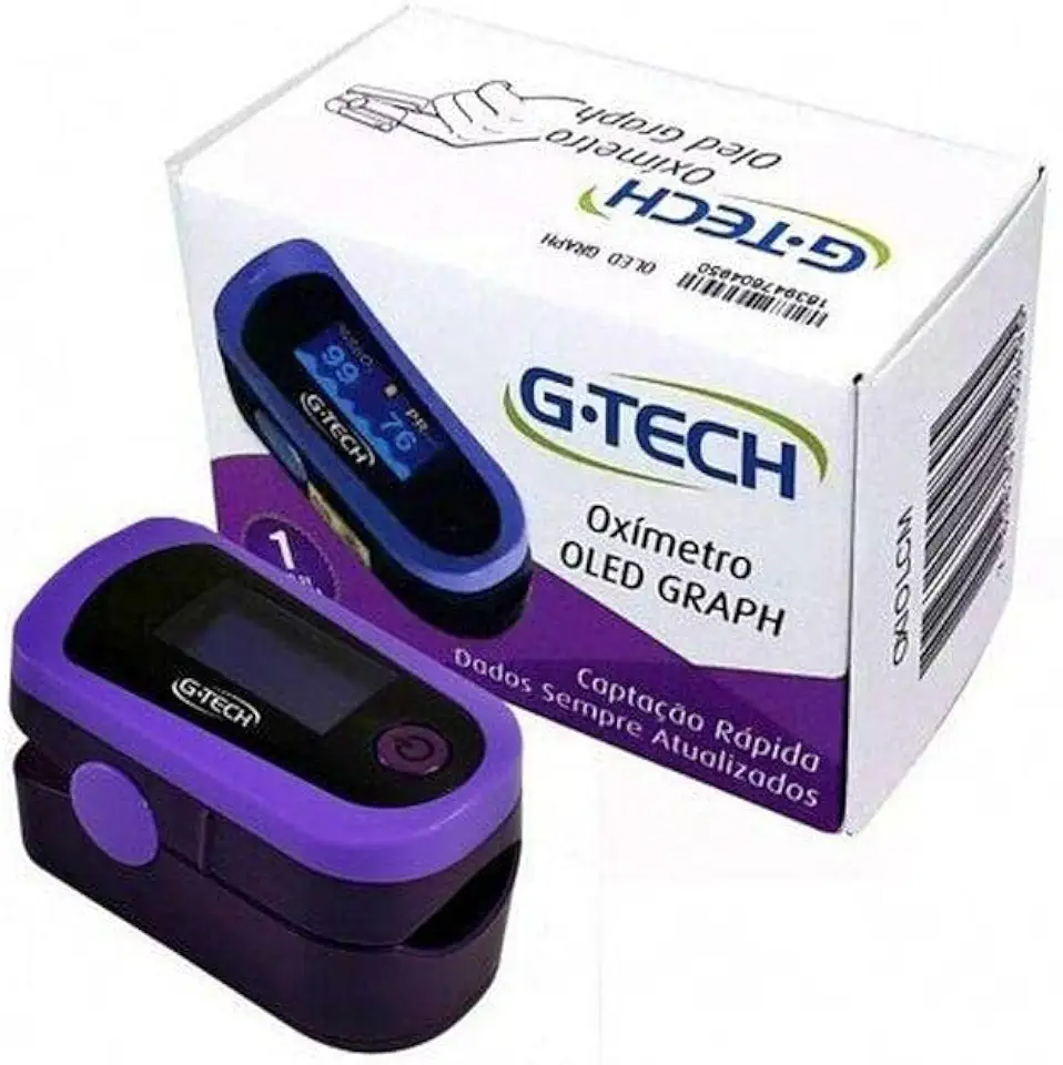 G-Tech Oxímetro De Pulso Portátil Modelo Oled Graph