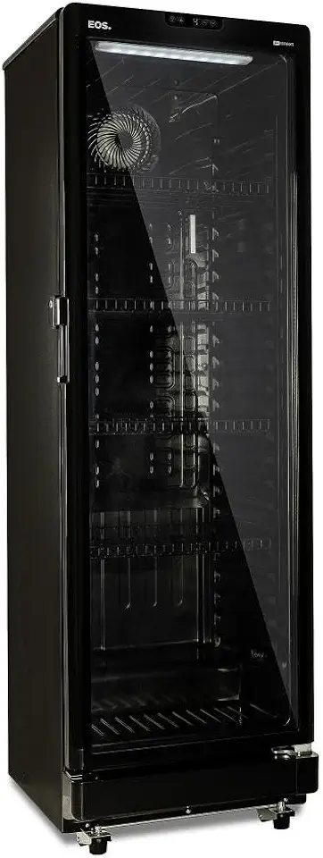 Refrigerador Expositor Vertical Eos 286 Litros Eco Gelo Digital All Black Eev260p 220v
