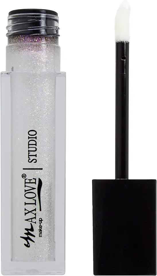 Max Love Gloss Labial Lip Volumoso Cor 15 - Incolor Com Glitter - Aumento Dos Lábios…