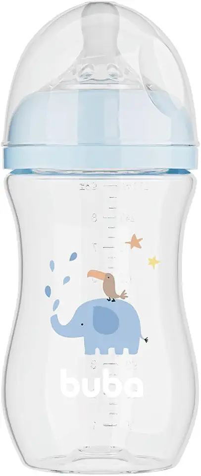 Buba, Mamadeira Easy Flow Elefante Azul 270ml