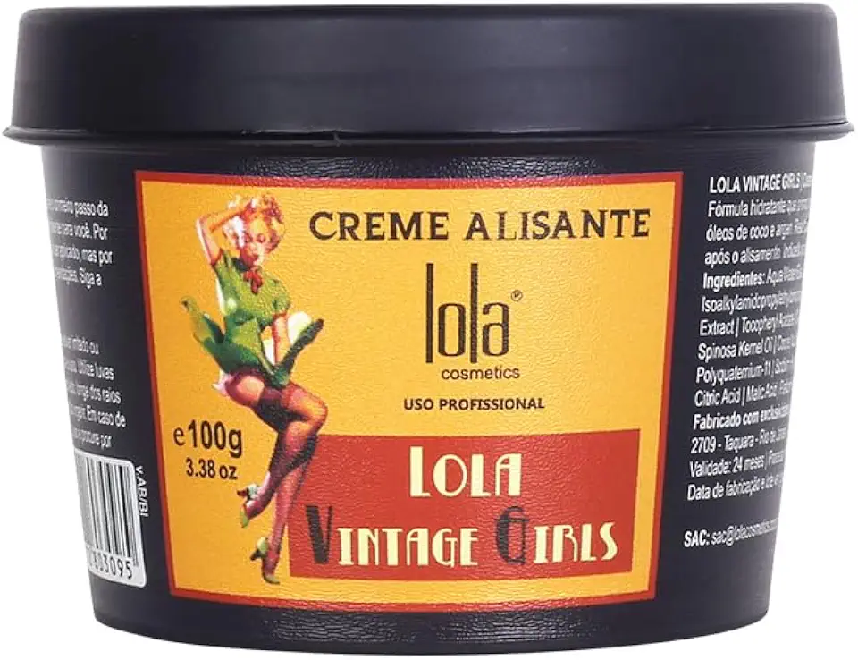 Hair Vintage Girl Creme Alisante 100g , Lola Cosmetics