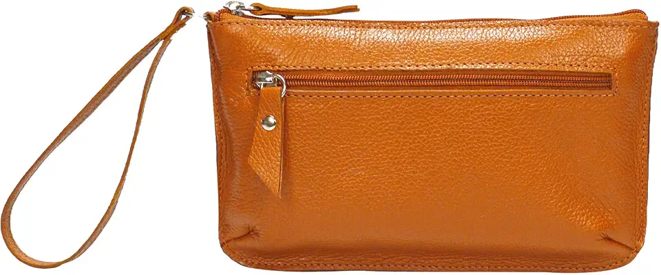 Clutch Carteira Bolsa de Mao e Porta Celular Feminina em Couro Legítimo MDXP046