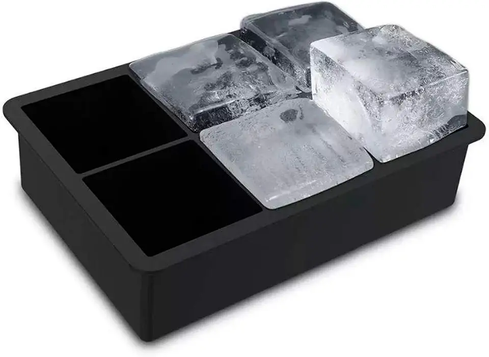 Forma De Gelo Silicone Cubo Grande 6 Cubos Drink Whisky Top (cores variadas)