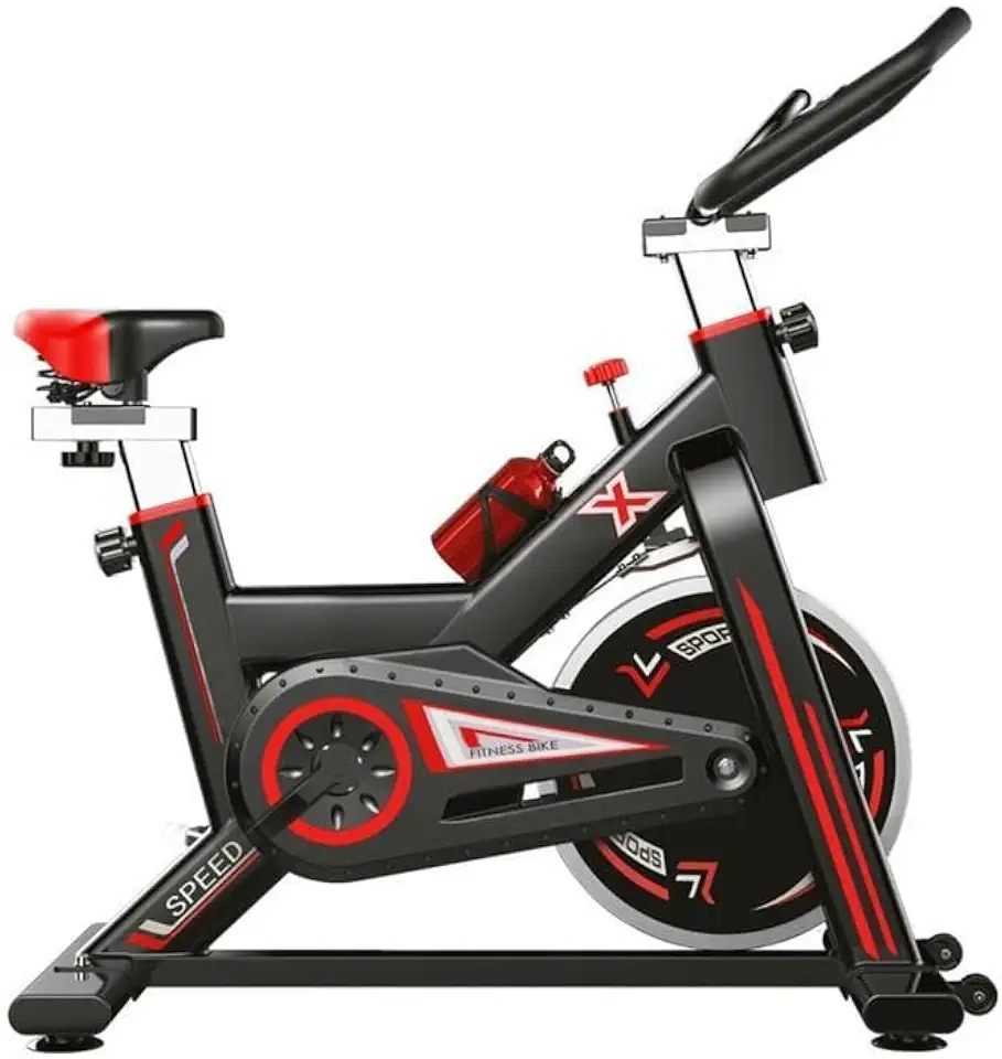 Bicicleta Spinning Mecânica New Speed Q50 Vermelha/Preta