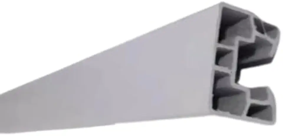 Guia/trilho Para Porta Sanfonada Bcf Pvc De 1,00 metro (Cinza)