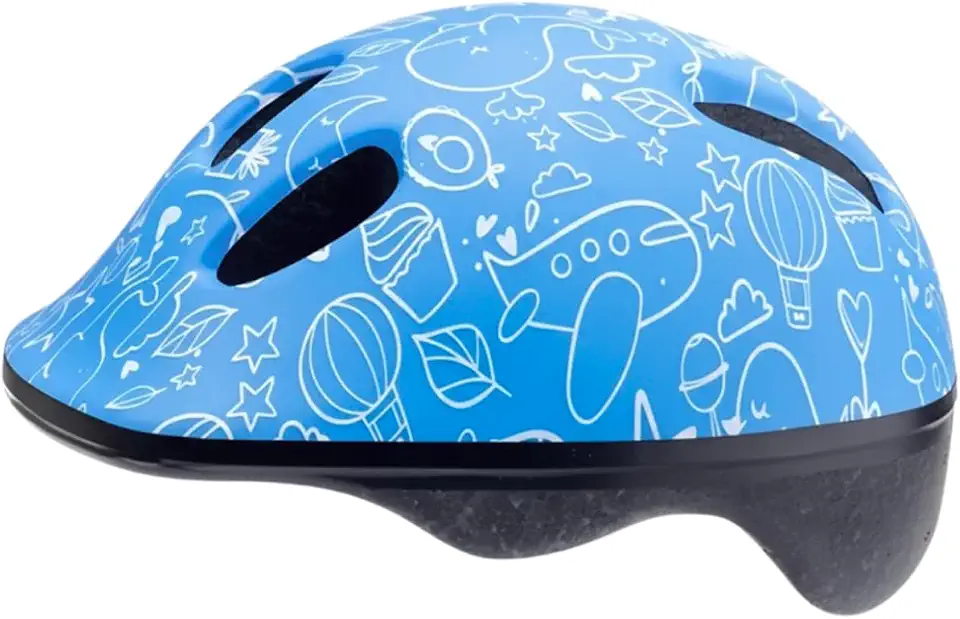 Capacete Infantil Ptk Baby Bike Ciclismo De 1/4 Anos Sky azul/branco 48-56cm