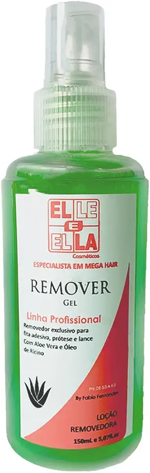 Removedor Hair Gel 150ml – Para Mega Hair, Lace, Fita Adesiva e Prótese – Não Oleoso, Aloe Vera, Ação Rápida