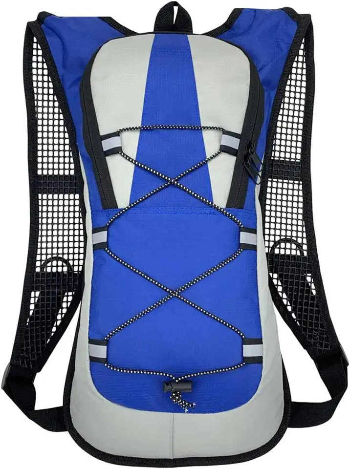 Mochila de Hidratação 2L Impermeável J'PRIB, Bolsa com Refil de Água para Corrida, Bike e Trilhas