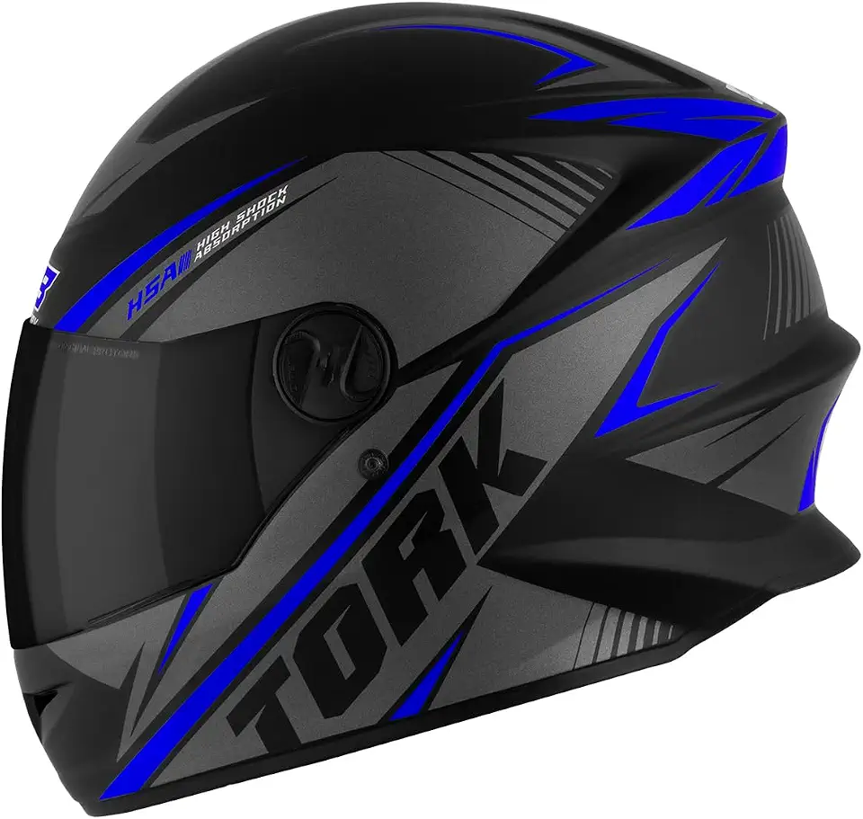 CAPACETE FECHADO PRO TORK R8 AZUL TAM. 58 VIS. FUMÊ