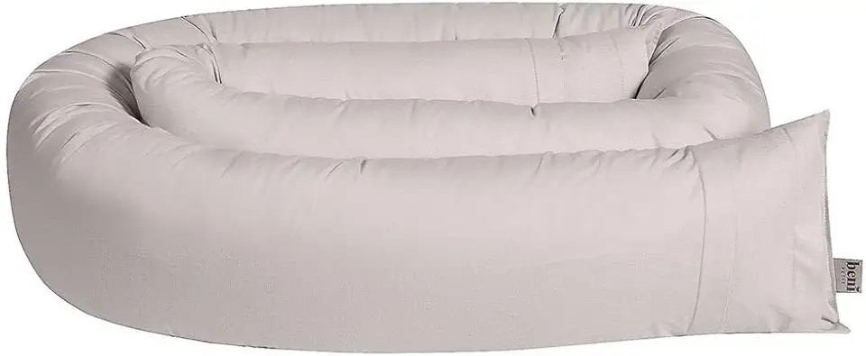 Rolinho para Berço, Mini Cama e Cama Percal 100% Algodão (Cáqui)