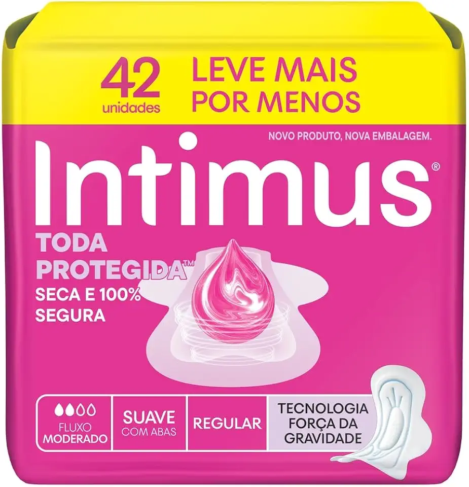 Absorvente Intimus Toda Protegida Dia Suave Com abas - 42 un