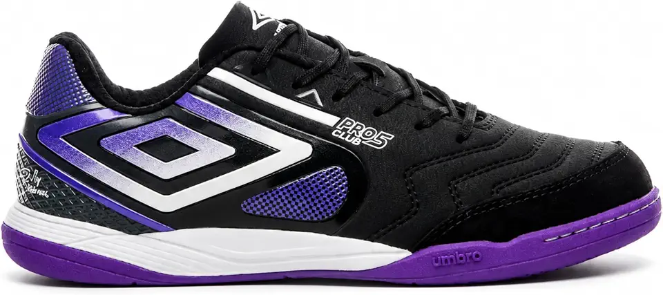 Chuteira Futsal Umbro Pro 5 Bump Club Preto/limão/royal U01fb042-160 45