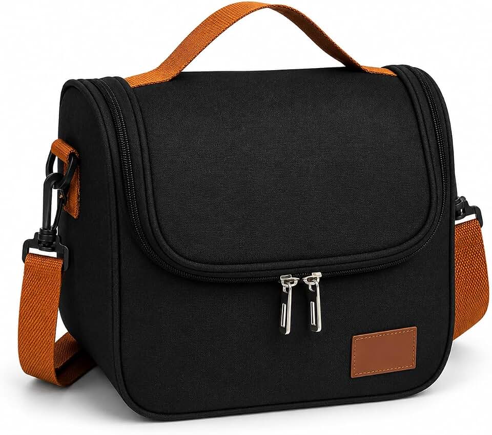 Bolsa Térmica 7L para Marmita e Lancheira | Conserva Quente e Frio por Até 6 Horas | Impermeável em Oxford | Alça de Ombro Ajustável | Ideal para Trabalho, Academia, Escola e Passeios