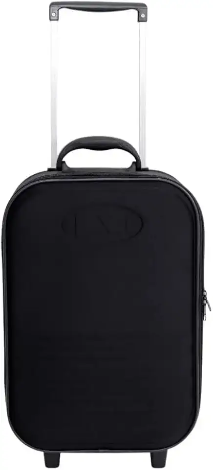 Mala de Viagem de Bordo 10kg Com Rodinhas Medidas Anac (Preto)