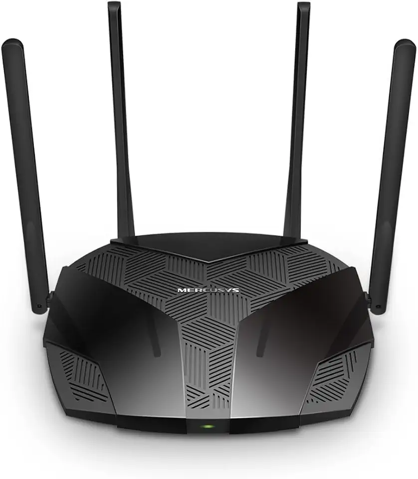 Roteador Mercusys TP-Link MR80X V3 WiFi 6 Gigabit Dual Band AX3000 porta Gigabit 4x antenas EasyMesh