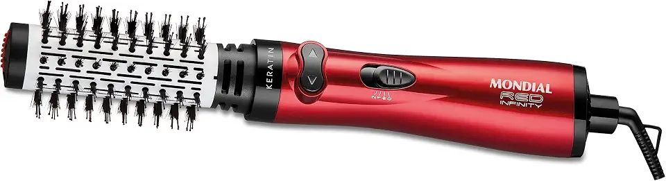 MONDIAL Escova Rotativa Infinity Keratin, Vermelho, 220V - ER-11-KR
