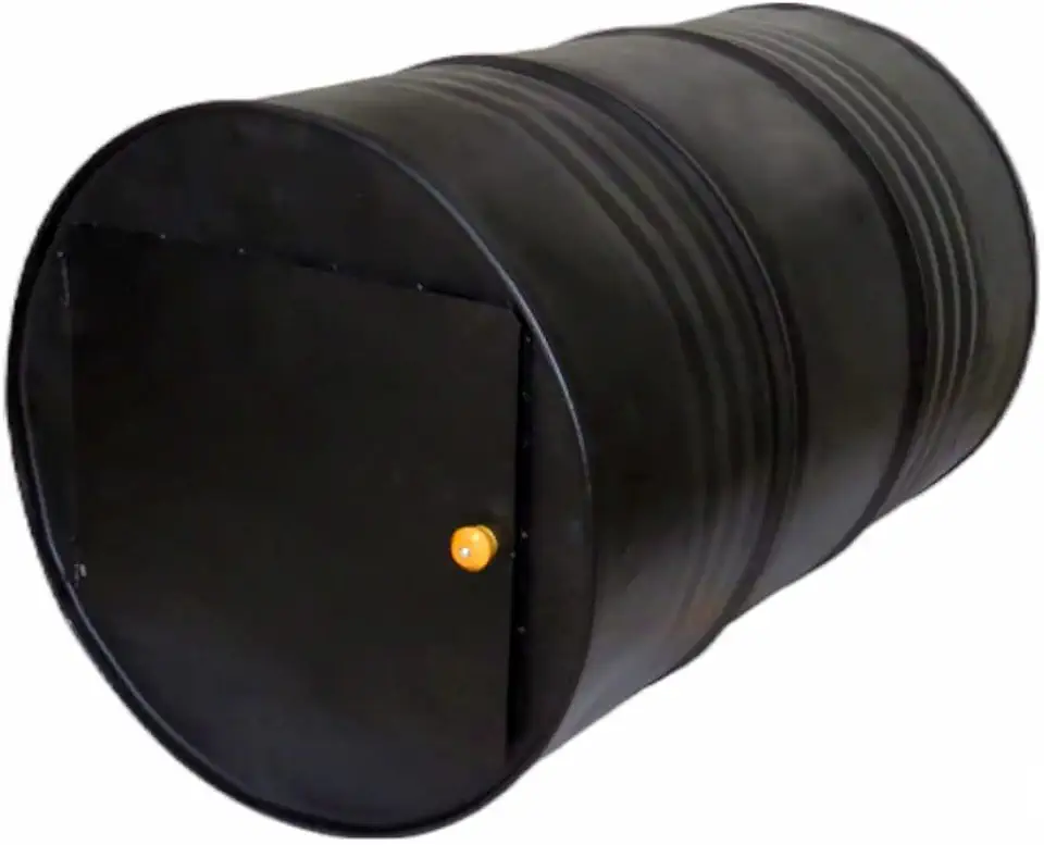 Forno Fogão a Lenha Tambor 200L Aço 02 Tabuleiro 80x55x55cm