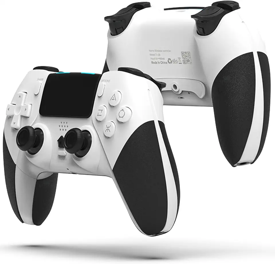Controle Sem Fio compatível com consoles PS4(funciona apenas com jogos PS4)/PC/IOS/Android e laptop, com sensor de movimento de 6 eixos/vibração dupla/entrada de áudio de 3,5 mm