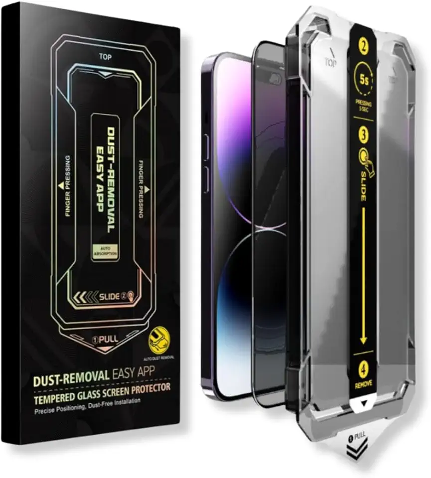 Película de Proteção com Aplicador Compatível para Iphone Anti Impacto Resistênte Transparente 3D SafeCare (17 Pro Max)