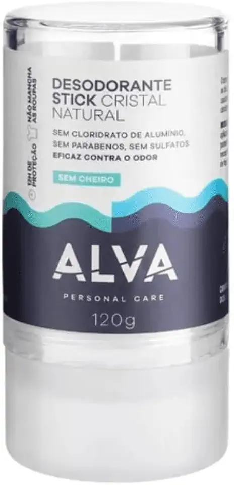 Alva Naturkosmetik Desodorante Stick Kristall Sensitive -120g, Incolor