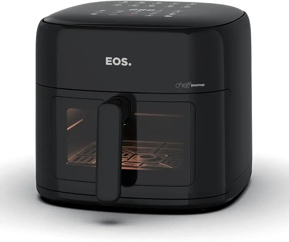 Fritadeira Air Fryer EOS 8,2 Litros Family Chef Gourmet Digital Compacta All Black EAF80P 110V