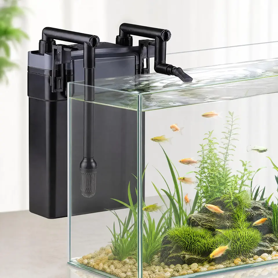 Bomba Aquario com Filtro Externo 500 l/h, 6 W, Filtro Aquário 220v para Aquários de Até 150 Litros, Bomba para Aquario com Filtropara Água Fria, Tropical ou Salgada (220v)